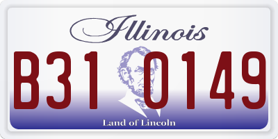 IL license plate B310149