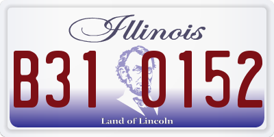 IL license plate B310152