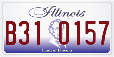 IL license plate B310157