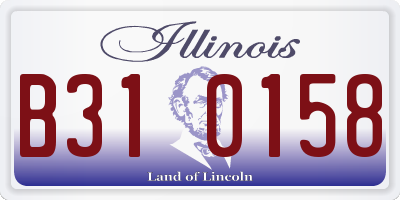 IL license plate B310158