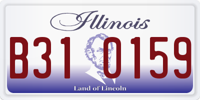 IL license plate B310159