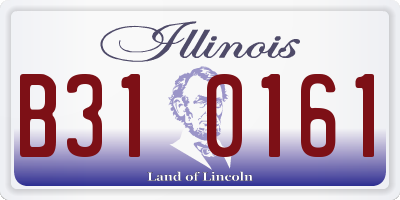 IL license plate B310161