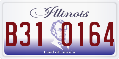 IL license plate B310164