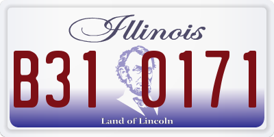 IL license plate B310171