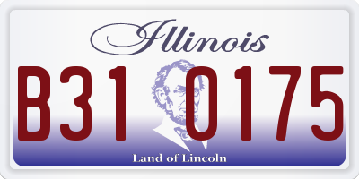 IL license plate B310175