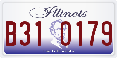IL license plate B310179
