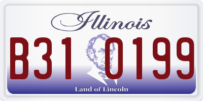 IL license plate B310199