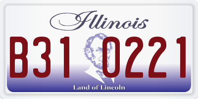 IL license plate B310221