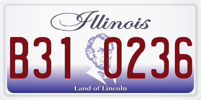 IL license plate B310236