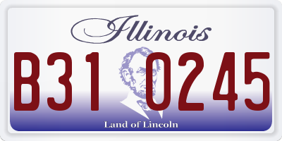 IL license plate B310245