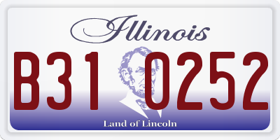 IL license plate B310252