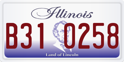 IL license plate B310258