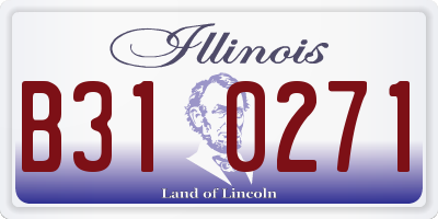 IL license plate B310271