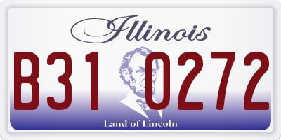 IL license plate B310272