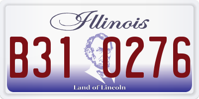 IL license plate B310276