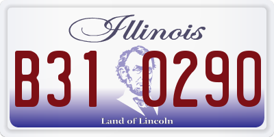 IL license plate B310290