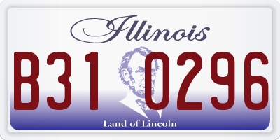 IL license plate B310296