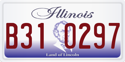 IL license plate B310297
