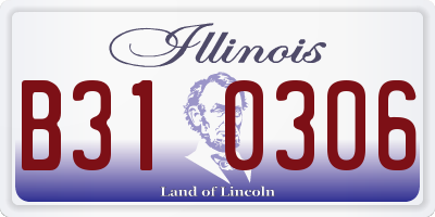 IL license plate B310306