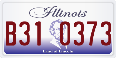 IL license plate B310373