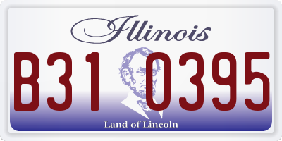 IL license plate B310395