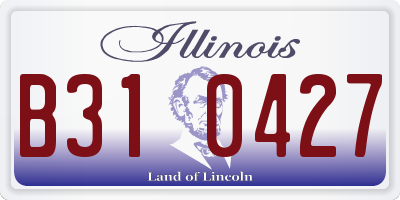 IL license plate B310427