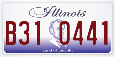 IL license plate B310441