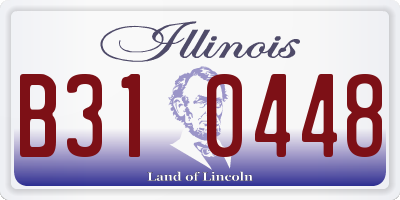 IL license plate B310448