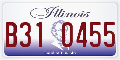 IL license plate B310455