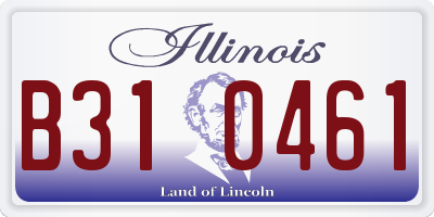 IL license plate B310461