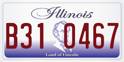 IL license plate B310467