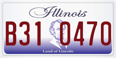 IL license plate B310470