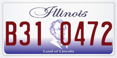 IL license plate B310472