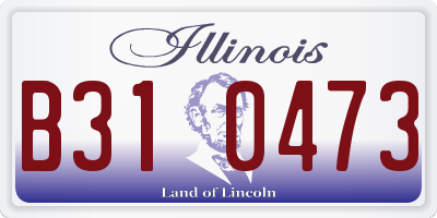 IL license plate B310473