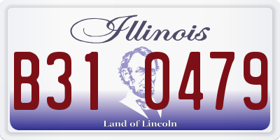 IL license plate B310479