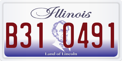 IL license plate B310491