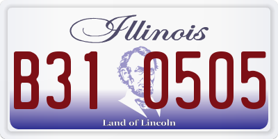 IL license plate B310505
