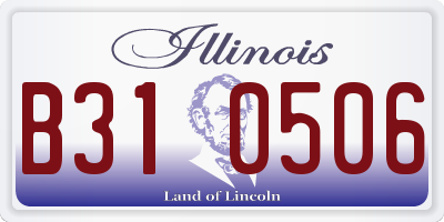 IL license plate B310506