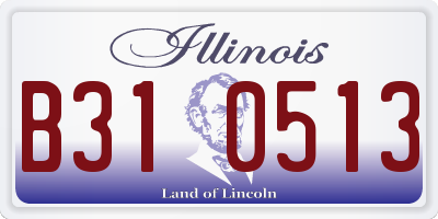 IL license plate B310513
