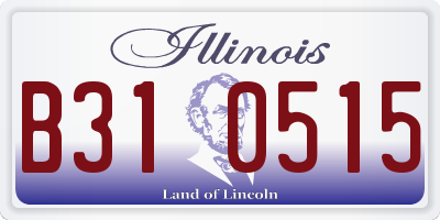 IL license plate B310515