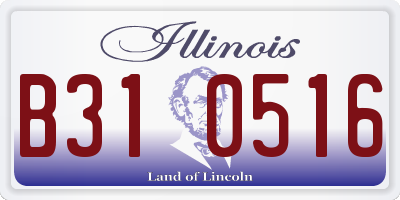 IL license plate B310516