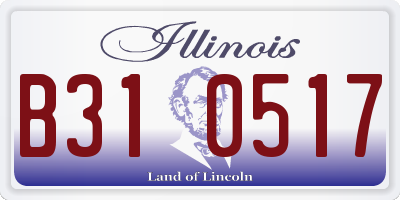 IL license plate B310517