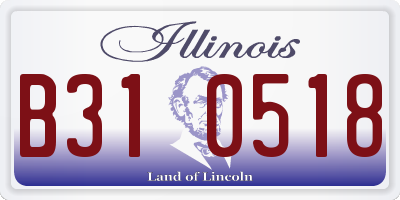 IL license plate B310518