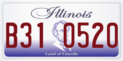 IL license plate B310520