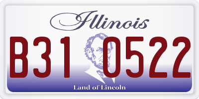 IL license plate B310522