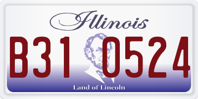 IL license plate B310524