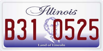 IL license plate B310525