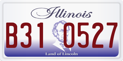IL license plate B310527
