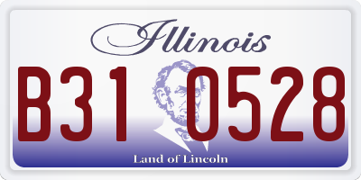 IL license plate B310528