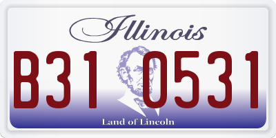 IL license plate B310531